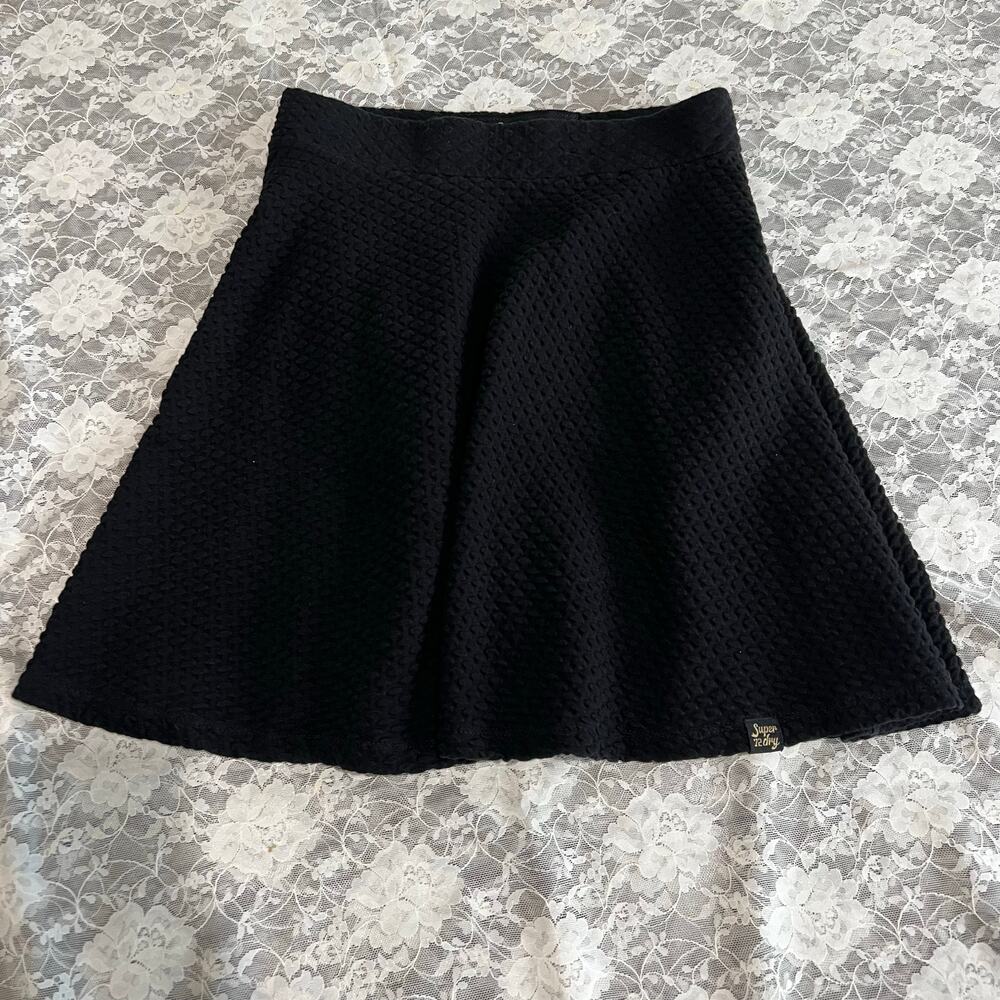 NWT Superdry Black Mini Skirt Size 4